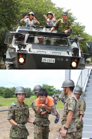 大村駐屯地 夏休みちびっ子キャンプ画像